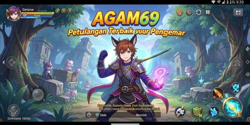 Tampilan gameplay AGAM69 yang memukau dengan karakter Anime yang dinamis.