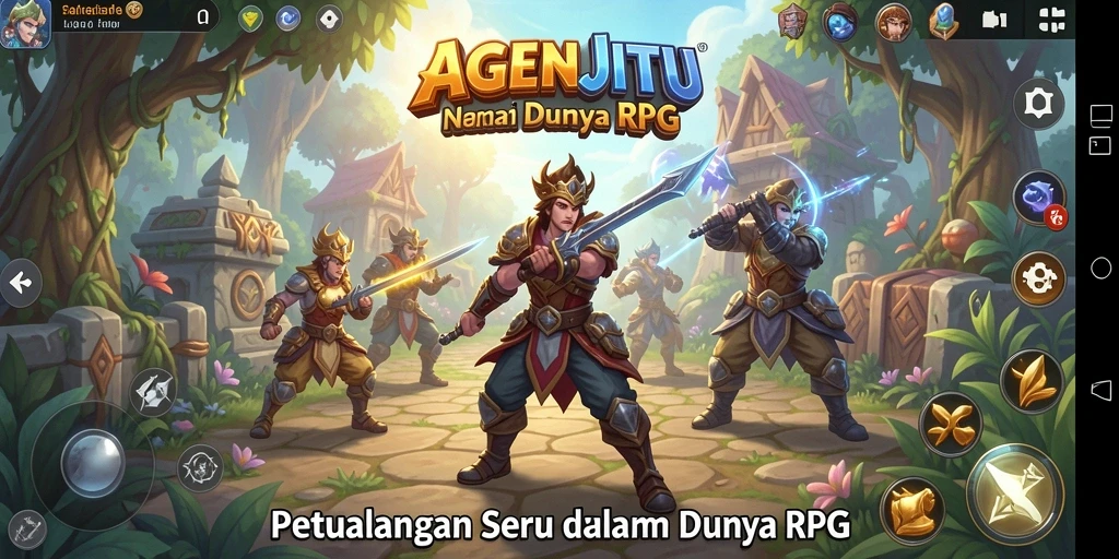 Screenshot gameplay AGENJITU menunjukkan petualangan seru di dunia RPG.