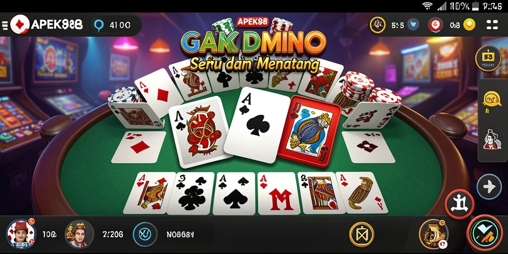 Tampilan gameplay APEK88 yang menegangkan dalam permainan Domino.