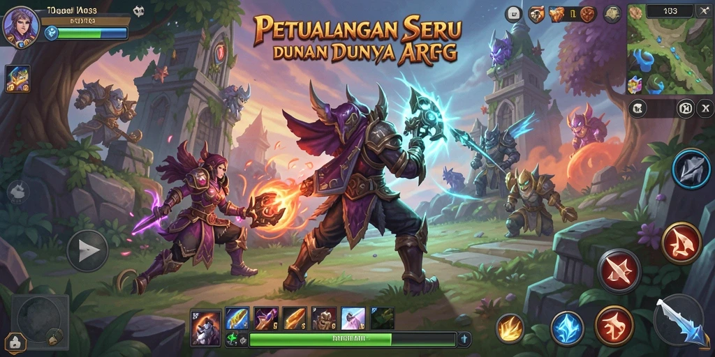 Gameplay menegangkan dalam API33 dengan pertempuran yang mendalam.