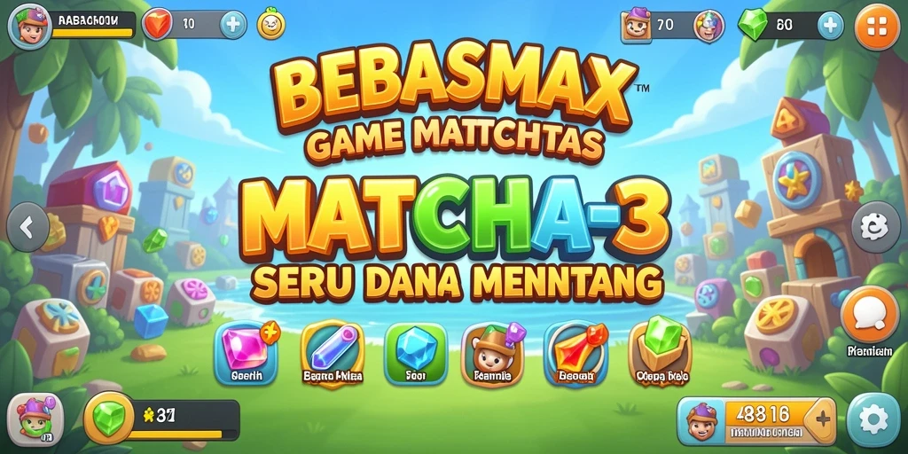 Tampilan gameplay BEBASMAX yang menarik dan penuh warna.