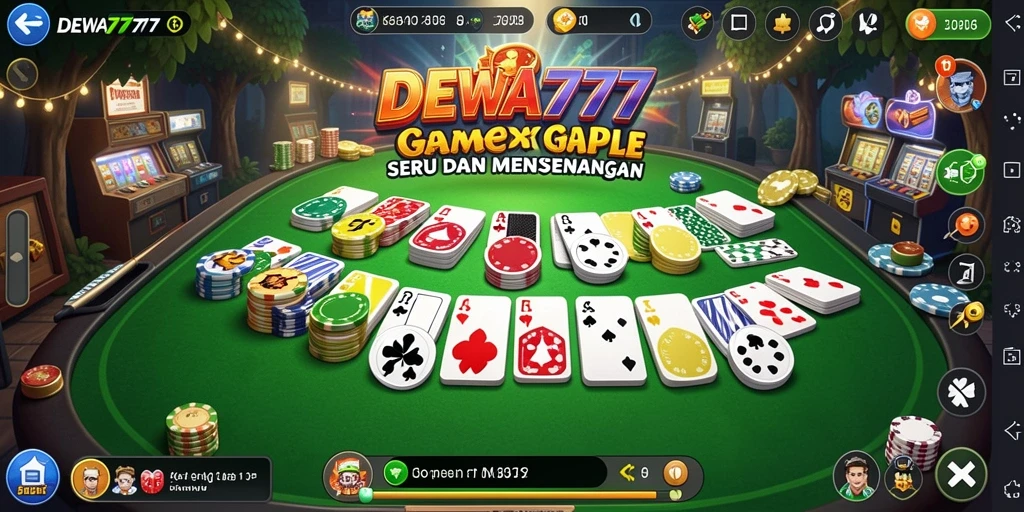 Tampilan gameplay seru DEWA777 dengan teman-teman.