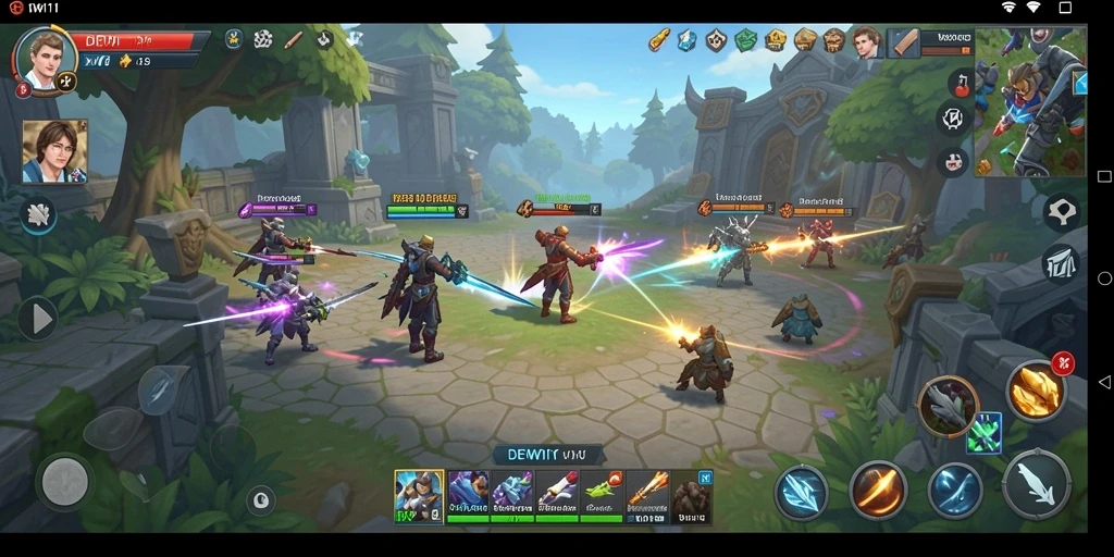 Tangkapan layar gameplay DEWI11 yang mendebarkan dan penuh aksi.