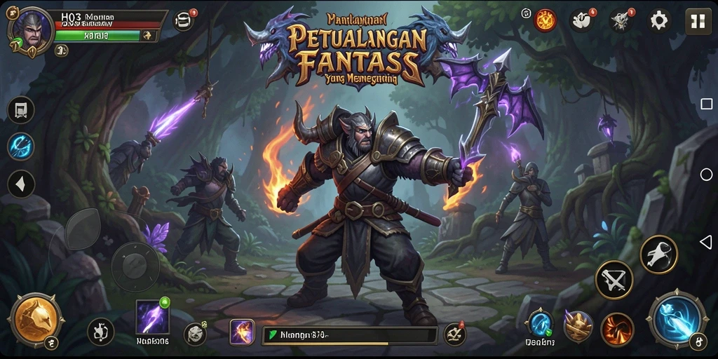 Menampilkan pertarungan seru di dunia fantasi H03.