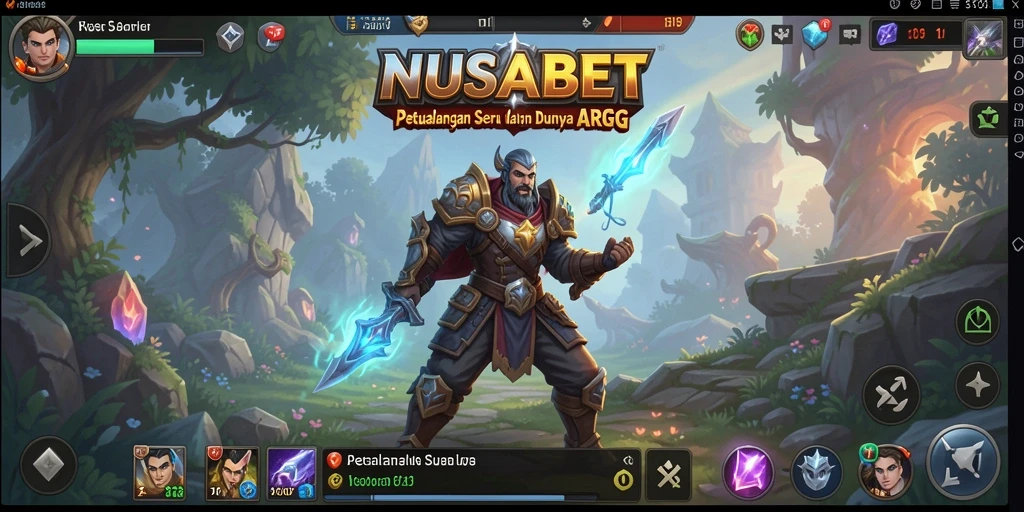 Screenshot menampilkan pertarungan seru dalam gameplay NUSABET.