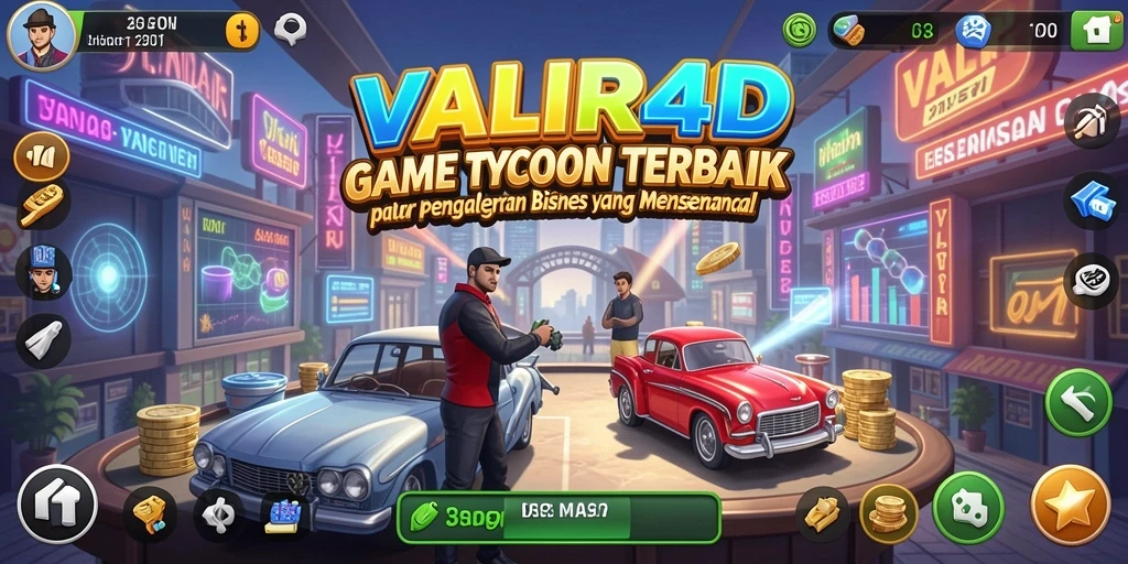 Tangkapan layar VALIR4D menampilkan gameplay Tycoon yang menarik dan strategis.