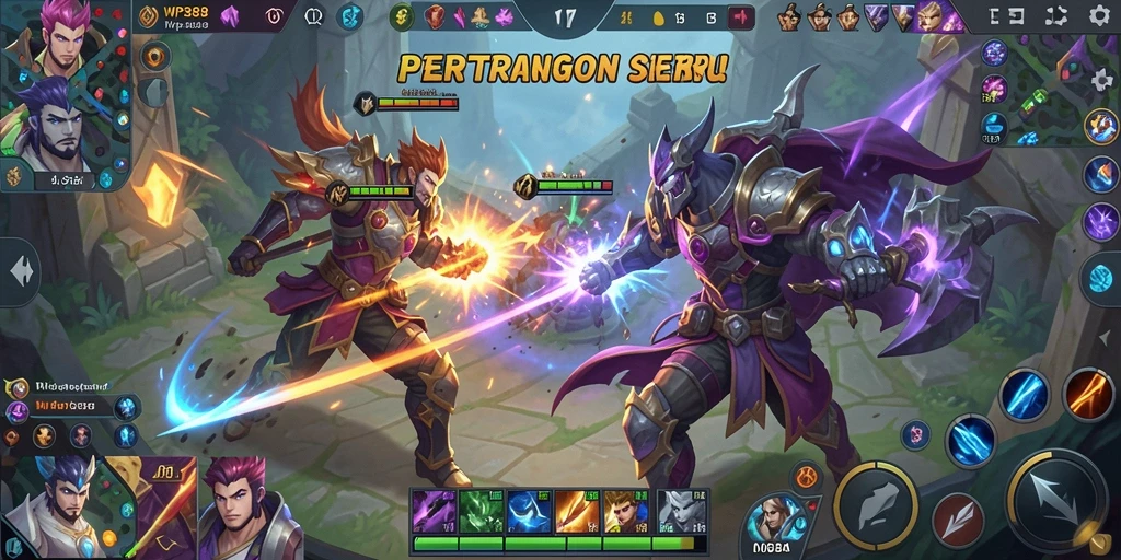 Gameplay seru dan mendebarkan di WP888 dengan pertarungan tim.